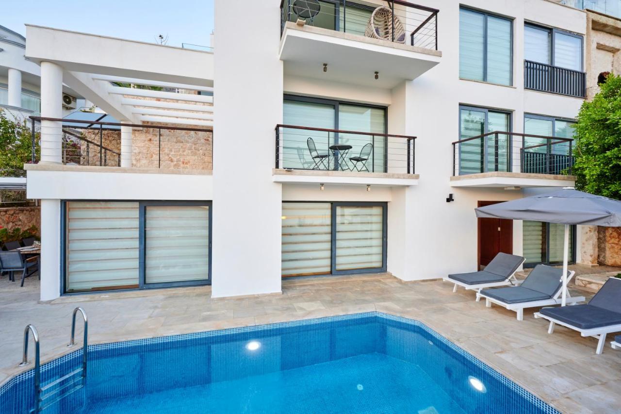 Luxus Villa Skyla Mit 5 Schlafzimmern & Meer-Blick Kaş Extérieur photo