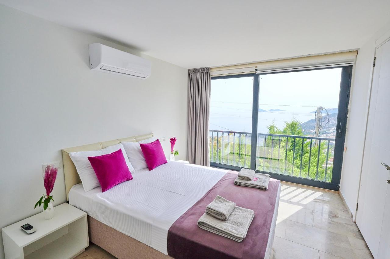 Luxus Villa Skyla Mit 5 Schlafzimmern & Meer-Blick Kaş Extérieur photo