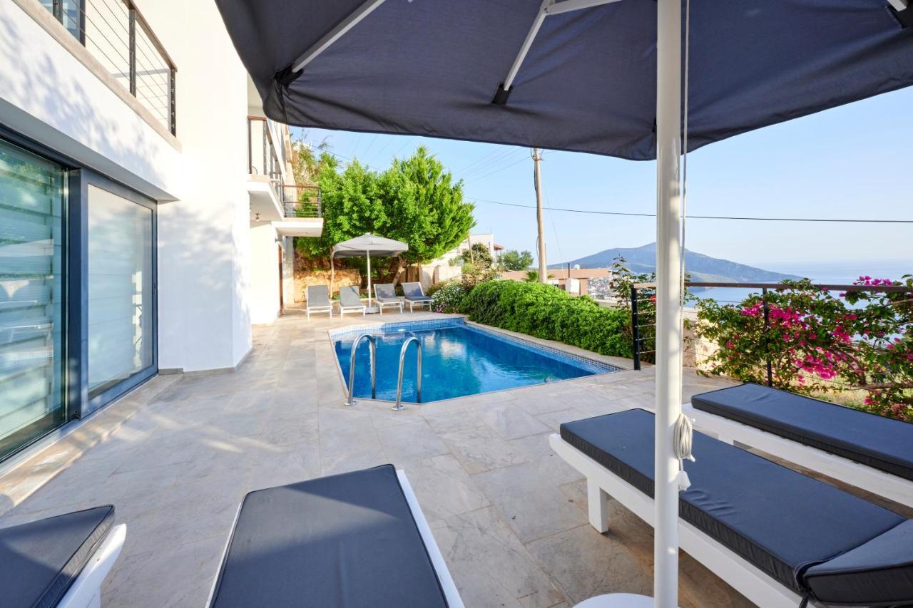 Luxus Villa Skyla Mit 5 Schlafzimmern & Meer-Blick Kaş Extérieur photo